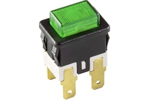 INTER BÄR interBär 3635-250.22 Interrupteur à pression 250 V 16 A 1 x Off/On à accrochage vert 1 pc(s)