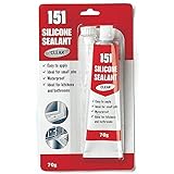 Silicone Sealant, Clear, Waterproof, 70g