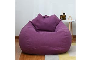 Highdi Puff Pera sin Relleno Medio 80x90cm, Puff Infantil Gamer para Exteriores y Interiores, Polialgodón Bean Bags para Adultos o Decoracion Habitacion Juvenil