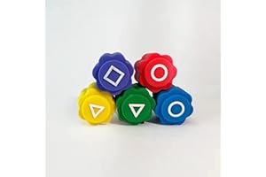 DOMO CORPORATION LTD Original Gonggi Squid Games - 5 PCS Real Traditional Korean Colourful Stones Game Set With Storage Case - Gongii Dice Catching Training Toys for Kids / Adults - Gong-gi Jack Pebble Stone Fun Play