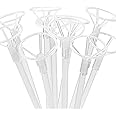 20 pcs 16inch Bobo Balloons Sticks,Reusable Clear Plastic Balloon Sticks Holders With Balloon Cups for Party Wedding Birthday Anniversaries Valentine’s Day Decor Party Supplies
