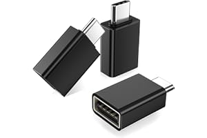 BASESAILOR USB C to USB Adapter 3Pack,Type C Male to USBA 3.0 Female Connector,Thunderbolt 5 4 OTG Converter for iPhone 17 16 16e 15 Max,Mac,iPad 10 Air 5 Mini Gen,Surface Go,Galaxy S25 S24,Tab S10 S9