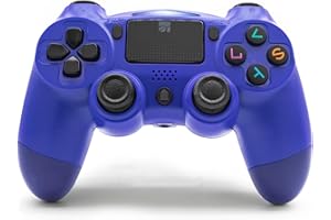 XTREME VIDEOGAMES Xtreme Joypad Wireless Bluetooth Controller PS4 Blu Ergonomico, Compatibile PlayStation 4, Vibrazione Integrata, Jack Audio, LED, Lunghezza Cavo Ricarica 2,5 m, Design Comfort Ottimale