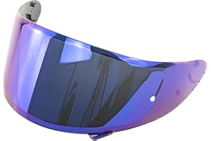 Guajiro - Visière Compatible avec SHOEI CWR | NXR - RYD - XSPIRIT 3 - Z7 - Rf1200 - X14 | Écran de Casque Moto avec Support antibuée Pinlock et système Tear-Off | Polycarbonate renforcé (Bleu)