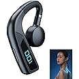 TERRIFI Bluetooth Headset, Wireless Earpiece for Cell Phones with Mic Noise Cancelling,48 Hours Talking Time Sport Headset, for Cell Phone/Business/Office/Driving/Trucker Driver