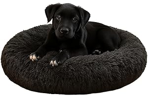Dorian Home - Cuccia Cane Interno e Cuccia Gatto Tonda, Cuscino Cane Gatto Antiscivolo - Cuscino per Cani e Gatti Lavabile Taglia Grande, Media, Piccola, Lettino Cani Morbido, Letto Peloso a Ciambella