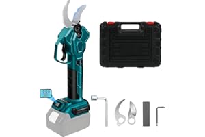 BEKASA Electric Pruning Shears Cordless for Makita 18V, Electric Secateurs Max Opening 65mm, 4 Gears Cordless Pruning Shears, LCD Display Battery Secateurs, Electric Scissors for Pruning Trees, Shrubs