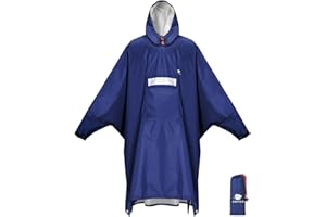 Anyoo Lekki Wodoodporny Oddychający Ripstop Ponczo z kapturem do aktywności na świeżym powietrzu