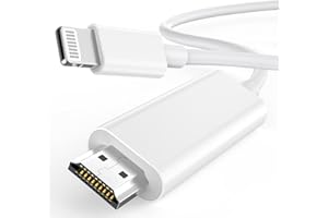 FUHAYA [Apple MFi-Zertifiziert] Lightning auf HDMI-Kabel für iPhone auf TV, 1080P Digitales AV-Adapter Bildschirm Sync Connector Kompatibel für iPhone 14 12 11 XS XR X, für TV Projektor Monitor, 2M
