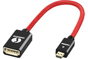 ANNNWZZD Adattatore Micro HDMI to HDMI per TV, PC, Tablet, Proiettore 15CM…