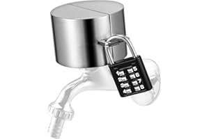 RAYAKT Wasserhahn-Abdeckung und Verriegelung für den Außenbereich – Universal-Wasserhahn-Verriegelungs-Set, Edelstahl-Wasserhahnschlösser für Außenhähne, wetterfester Wasserhahnschutz für Garten & Haus