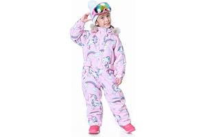 BUMDEEP Kid's Baby One Piece Snowsuits Overalls Ski Suits Jackets Coats Jumpsuits Winter Outdoor Waterproof Snowboarding