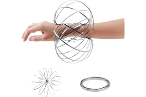 Coocolor Flow Ring Kinetic Spring Slinky Toy | Mehrsensorisches, interaktives, pädagogisches 3D-geformtes Arm-Spinner-Magie-Ringe-Spielzeug, Armband, einzigartiges sensorisches Spielzeug