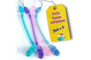 GUILUC Porta Tijeras Enfermería, Porta Tarjetas Identificativas, 4 Cuelga Tijeras, Clip Sujetador Para No Olvidar Tijeras, Lanyard Enfermera, Tcae, Tijeras Enfermería