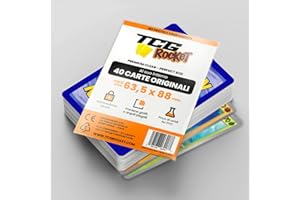 TCG ROCKET Set ULTRA RARA - 40+ Carte Pok Originali Italiane senza Doppioni con una Ultra Rara (V, Vmax, Ex, Gx...) e 3 carte brillanti protette da bustine protettive Premium