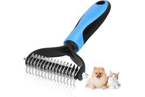 Nobleza Szczotka dla psów, grzebień dla kotów, grabie do usuwania podszerstka, usuwa martwe włosy i rozplątuje, dla małych, średnich i dużych zwierząt