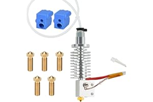 HOCENWAY Verbesserte 24V 45W V5 J-Kopf Vulkan Hotend High Flow, 2pcs 300℃ Silikon Socken, 5pcs 0.4mm Düsen kompatibel mit ANYCUBIC Vyper für Kobra Max für Kobra Plus 3D Druckerteile (heißes Ende)