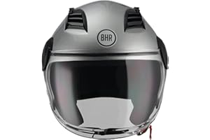 BHR Casco Demi-Jet 804 TOP| Casco Scooter Omologato ECE | Casco Motorino con Visiera Antigraffio e Sgancio Micrometrico