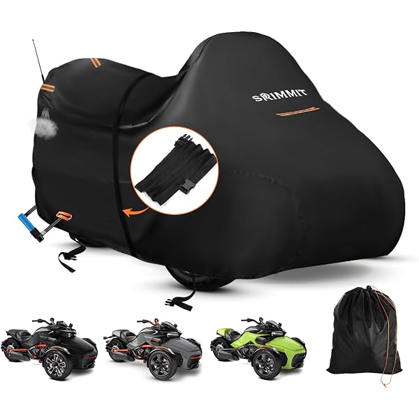 Housse Complète Protection Can-Am Ryker - Oxford 300D Étanche - Anti Poussière Pluie Soleil Neige - Noir