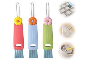 Erioscar 3 Pcs Cepillo de Limpieza 3 en 1 para Tapa de Vasos, Nuevo Cepillo de Limpieza Multifuncional, Limpiador de Tapas de Vasos portátil con Cepillo