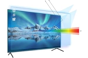 KELUNIS Mattierter Blendschutz TV-Bildschirmschutz, Anti-Blaulichtfilter-Film Ultra Klar Augenermüdung Lindern Für LCD, LED, OLED & QLED 4K HDTV,65" (1440 * 809)