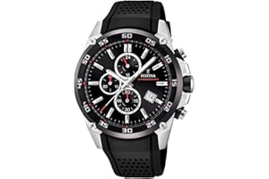 Festina Mężczyźni The Originals Zegarek, Czarny/Srebrny, 46 mm