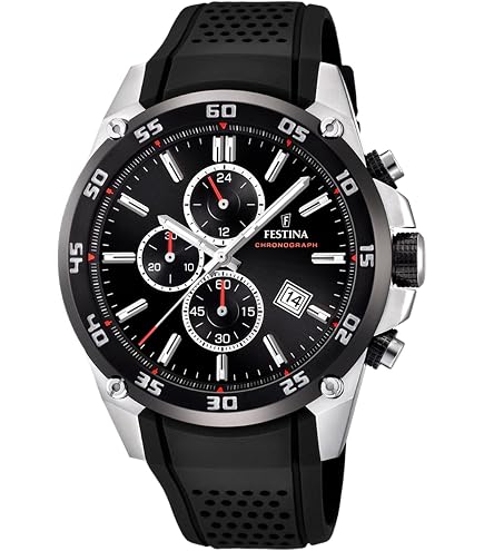 Festina Cab.crono Ace.esf.ne/ne. Relojes Hombre F16489/3 con Ofertas en