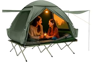 SoBuy Tentes d'extérieur 2 Personnes Tente de Camping pour la Plage Park 4 en 1 Tentes Igloo avec Sac de Transport Vert 193 x 188 x 145 cm OGS32-L-GR