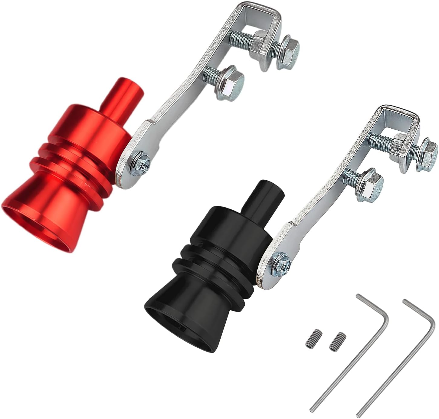 KLINNA 2 unidades de tubo de escape de sonido, simulador de sonido turbo, aleación de aluminio, generador de sonido para coche, accesorios de tuning universal para automóviles en todos los modelos
