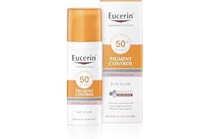 Eucerin Sun Face Pigment Control Sun Fluid SPF 50+ 50ml, Advanced Protection from Sun-Induced Hyperpigmentation, Facial Sunscreen for All Skin Types
