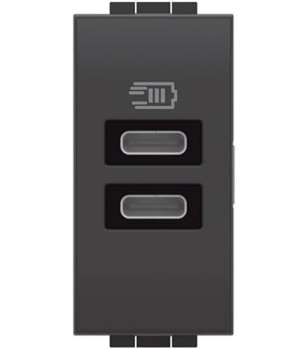 4Box Presa USB 2.4 Ampere, compatibile con Bticino Axolute Tech