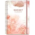 Budget Planner - Monthly Financial Organizer with Expense Tracker Notebook. Monthly Budget Journal，A5 Undated Finance Planner/Account Book That Manages Your Finances, Start Anytime, Rose