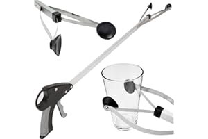 Vive Suction Cup Reacher Grabber - 32 Inch Heavy Duty Mobility Grip Hand Aid - Handle Tool Light Bulb Remover, Long Handled Trash Litter Picker, Garbage Garden Nabber, Extender Arm Pickup (1) (1)