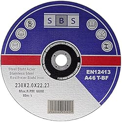 25 Stück SBS Trennscheiben 230 x 2,0mm INOX Flexscheiben Metall-Trennscheiben