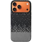 KZY İletişim iPhone 17 Pro ile uyumlu Kapak M-Safe Şarj &Ouml;zellikli İnce Yapılı Karbon Kevlar Kılıf - Beyaz