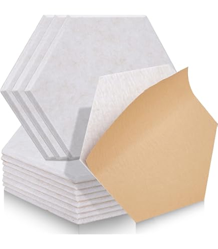 Hexagon Akoestische platen , zelfklevend , 12 stuks