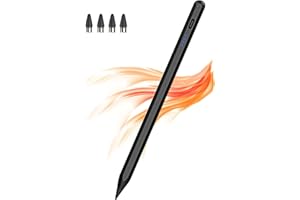 Stylus Pens for Touch Screens Magnetic iPad Pencil Rechargeable Digital Tablet Pen, Kenkor Active Stylus Pen for Apple iPad Pro/Air/Mini/iPhone/Android/Samsung/Smartphones and Tablets Devices (Black)