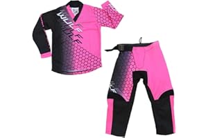 WULF FIRESTORM KIDS SUIT Motorbike WULF MX Kids Race Suit New 2024 Motocross Quad Off Road Trials Enduro Kart ATV MTB Dirt Bike Pit Sport Junior Pant Shirt Kit