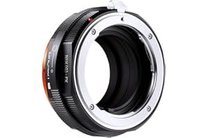 K&F Concept Lente Mount Adattatore Manuale Fuoco: Compatibile con Lente Nikon F(G-Type) a Fujifilm X Corpo Fotocamera