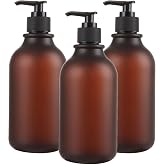 CYEER 3 adet sabunluk şişe 500 ml, losyon şampuan duş jeli i&ccedil;in mat dağıtıcı şişe, doldurmak i&ccedil;in bulaşık deterjanı dispenser