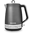 Morphy Richards Illumination 1.7L Jug Kettle, Rapid Boil, Boil Dry Protection, Pull off Lid, Limescale Filter, Easy View Window, 360 Cordless Base, Stainless Steel, Titanium, 108022