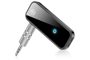 Ehomfory Adaptateur Bluetooth 5.0 pour TV Émetteur Récepteur 2 en 1 Bluetooth Jack AUX avec Microphone pour TV Voiture Chaîne HiFi Casque Enceinte Haut Parleur Amplificateur