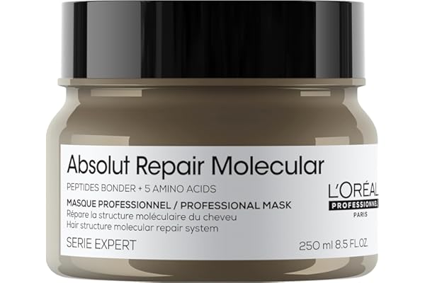 L'Oréal Professionnel, Routine Réparatrice Pour Tous types de Cheveux Abîmés, Démêle, Renforce & Apporte Douceur et Souplesse, Formule Brevetée, Absolut Repair Molecular