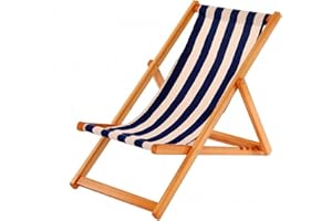 Oypla Traditional Folding Hardwood Garden Beach Deck Chairs Deckchairs