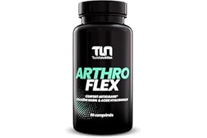 Arthro Flex | Articulations Douloureuses, Soulagement Rapide et Durable | Collagène, Glucosamine, Chondroïtine, MSM, Acide Hyaluronique | Souplesse, Flexibilité et Mobilité | 90 Comprimés | TLN