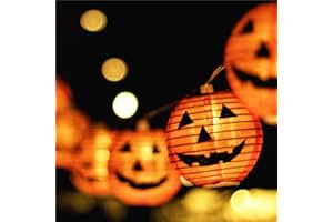 Halloween Lights,Makion Halloween Decorations Fairy Lights 1.5M 10 Led Pumpkin Lanterns Battery Powered String Lights