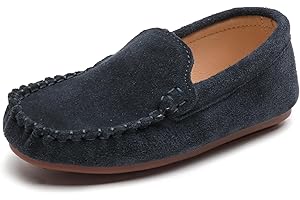DADAWEN Garçon Classique Mocassins,Chaussure d'uniforme Scolaire Garçon Fille