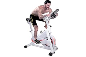 Exercise Bike, EVOLAND Indoor Cycling Bike, Stationary Bicycle Exercise Bikes with LCD Monitor| Adjustable Seat| Kettle Holder, Fitness Cycling Exercise Equipment For Home Use, Max Load 330LBs