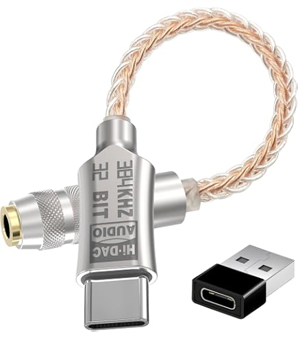 Dongle DAC Audio SD2 Da Tipo-C A 3.5 Mm - Adattatore Cuffie Portatile, Chip ESS ES9270, Supporta 32Bit/384kHz E DSD128