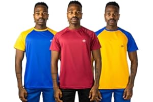 ASH BIRD Men's 3-Pack Gym T-Shirts Breathable Dry-Fit Short Sleeve T-Shirts - Moisture Wicking, Cool Athletic Running and Gym Tops, Sport Training Tees for Active Wear